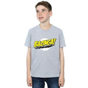 The Big Bang Theory Boys Bazinga Cotton T-Shirt / Sports Gray